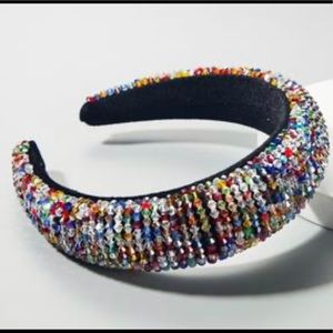 Multi-Colored Beaded Headband